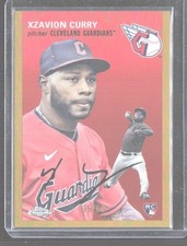 2023 Topps Chrome Platinum Anniversary #32 Xzavion Curry Gold Refractor #/50