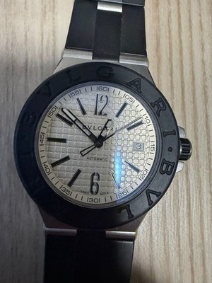 [Exc+5] BVLGARI Diagona DG40SV Automatic Silver Dial Men's Watch 40mm