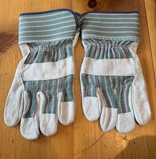 7 pairs Leather Palm Safety Split Cowhide Welding Cuff Gloves Size Extra Large