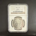 1881-S Morgan Silver Dollar $1 S Mint Mark (San Francisco) NGC MS64
