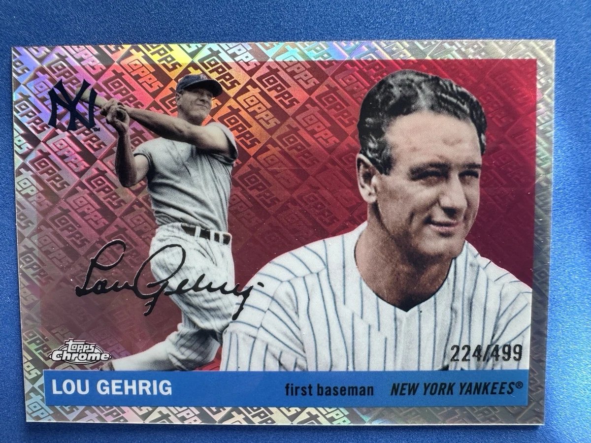 Topps Lou Gehrig Baseball Sports Trading Cards & Accessories for