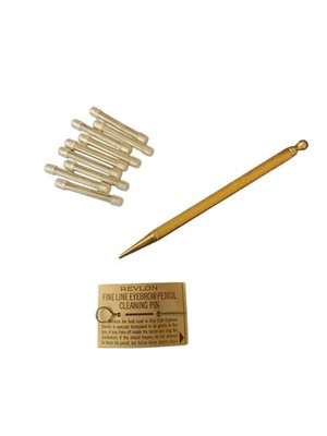 VTG Revlon Fine Line Mechanical Eyebrow Pencil 9 Refills and Cleaning Pin