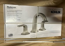 NEW KOHLER RUBICON High-Arc Widespread BRUSHED NICKEL Bathroom Faucet