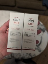 2x EltaMD UV Clear Broad-spectrum SPF 46 1.7 oz EXP2029 New Twin Pack
