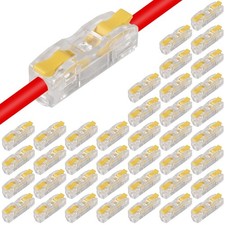 40Pcs Lever Wire Connectors 1 to 1, AWG28-12 Quick Connect Electrical Splicing K