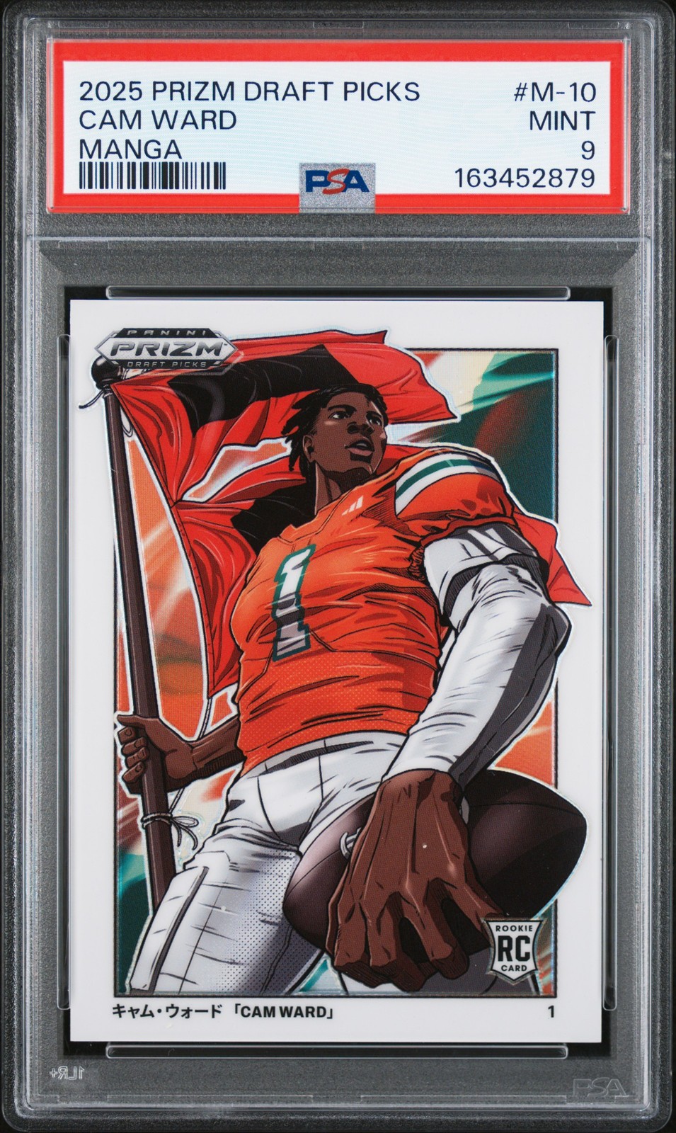 2025 PANINI PRIZM DRAFT PICKS MANGA #M-10 CAM WARD PSA 9