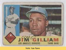 1960 Topps Jim Gilliam #255 READ h3a