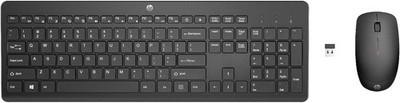 HP 230 Combo Kit Leise Kabellose Tastatur Und Maus 1600 DPI Dongle USB