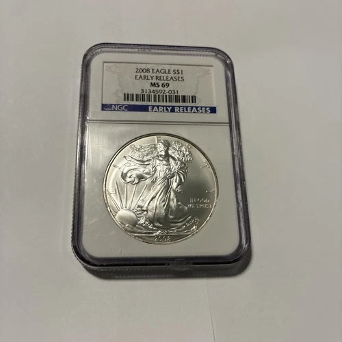2008 American Silver Eagle - NGC MS69 - Early Releases