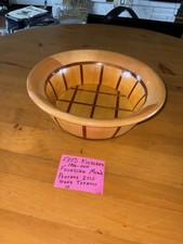 Fred Kindland Presque Isle-Original Signed Wood Turned Inlay Bowl-11.5x4  