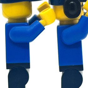 Police Officers blue shirt gold badge Lego City Minifigures Police Patrol 60045