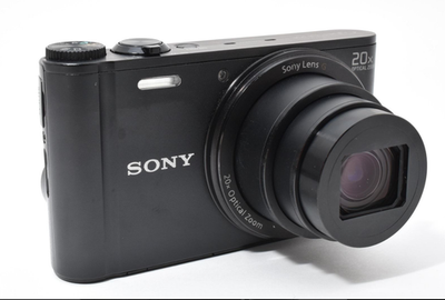 Sony Cyber-shot DSC-WX300 18.2MP Digital Camera - Black for sale