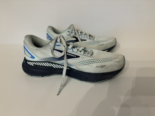 Brooks Womens Adrenaline GTS 23 Gray Running Shoes Sneakers Sz 10.5 D Wide - Picture 3 of 10