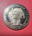 Vintage GEM Uncirculated .999 FINE Copper Merry Christmas / Holiday Doggy Round!