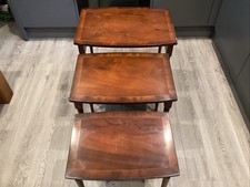 Bradley StampedNest Of 3 Tables Side Coffee Largest 58.5Lx42Wx53H cm  Used