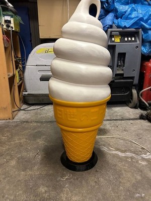 NISSEI Ice Cream Cone LED Lamp Light Soft Serve Not for Sale