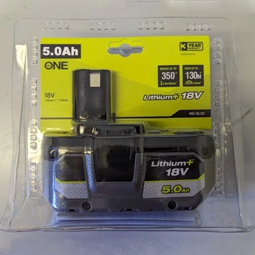 NEW For RYOBI 18V 5.0Ah P108 High Capacity Battery 18Volt Lithium-Ion One Plus
