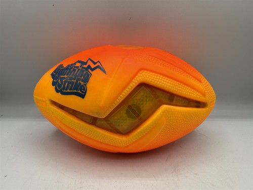 VINTAGE KIDPOWER LUMINATOR LIGHTNING STRIKE FOAM ORANGE FUSSBALL LICHTER & SOUND