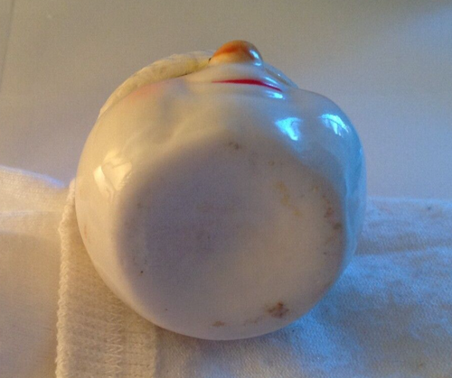 Crossed-Eyed Snowman Head Santa Hat Ceramic Christmas 3 Hinged Trinket Box - 第 7/7 張圖片