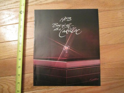 Cadillac 1983 Best of all car Auto Dealer showroom Sales Brochure