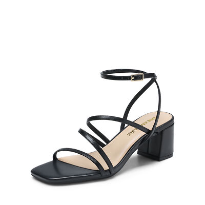Women Elegant Heeled Sandals Chunky Heels Strappy Wedding  display picture 1