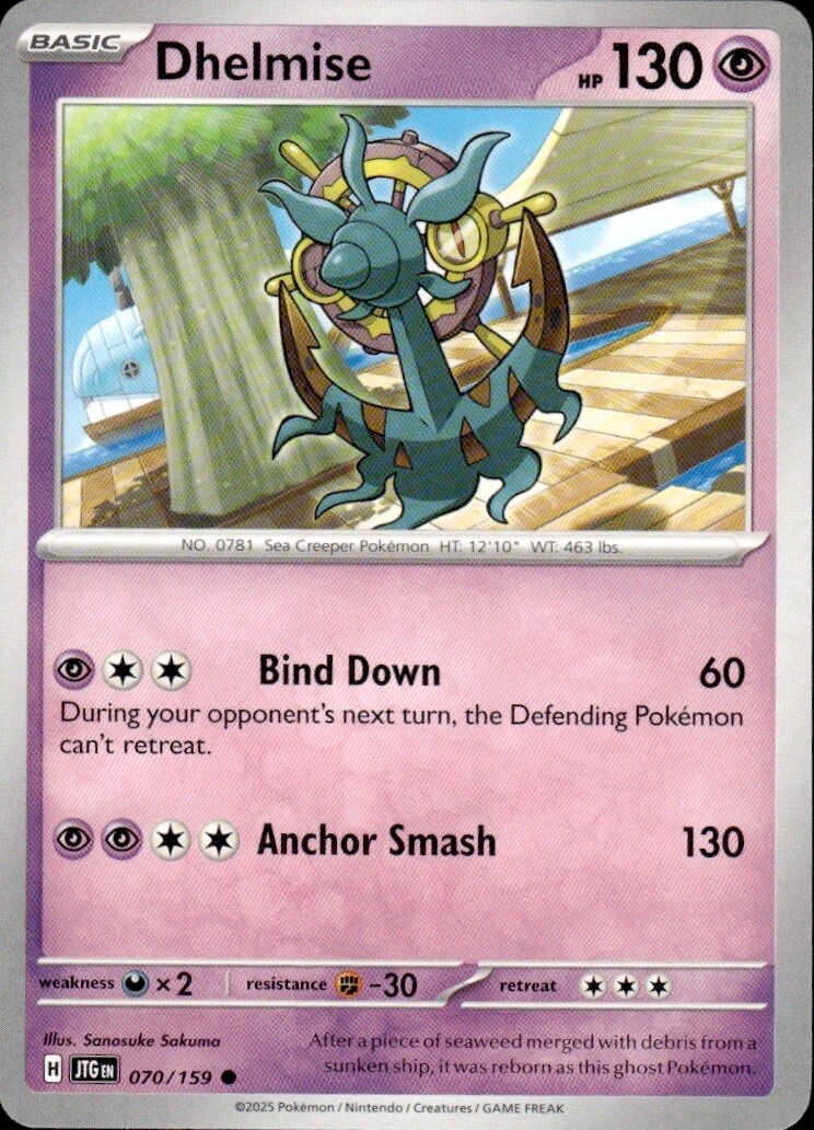 Dhelmise Common 070/159 Pokemon Scarlet Violet Journey Together