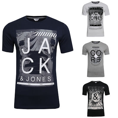 JACK & JONES HERREN T-SHIRT BIARD REG TEE PARTY FREIZEIT SPORT SHIRT PRINT