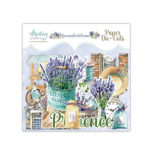 Lavender Farm Paper Die Cuts Ephemera - Mintay Papers 53/pk Planner Scrapbook - Picture 2 of 2