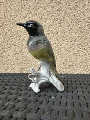 Oiseaux en porcelaine de saxe ancien signé karl ens en