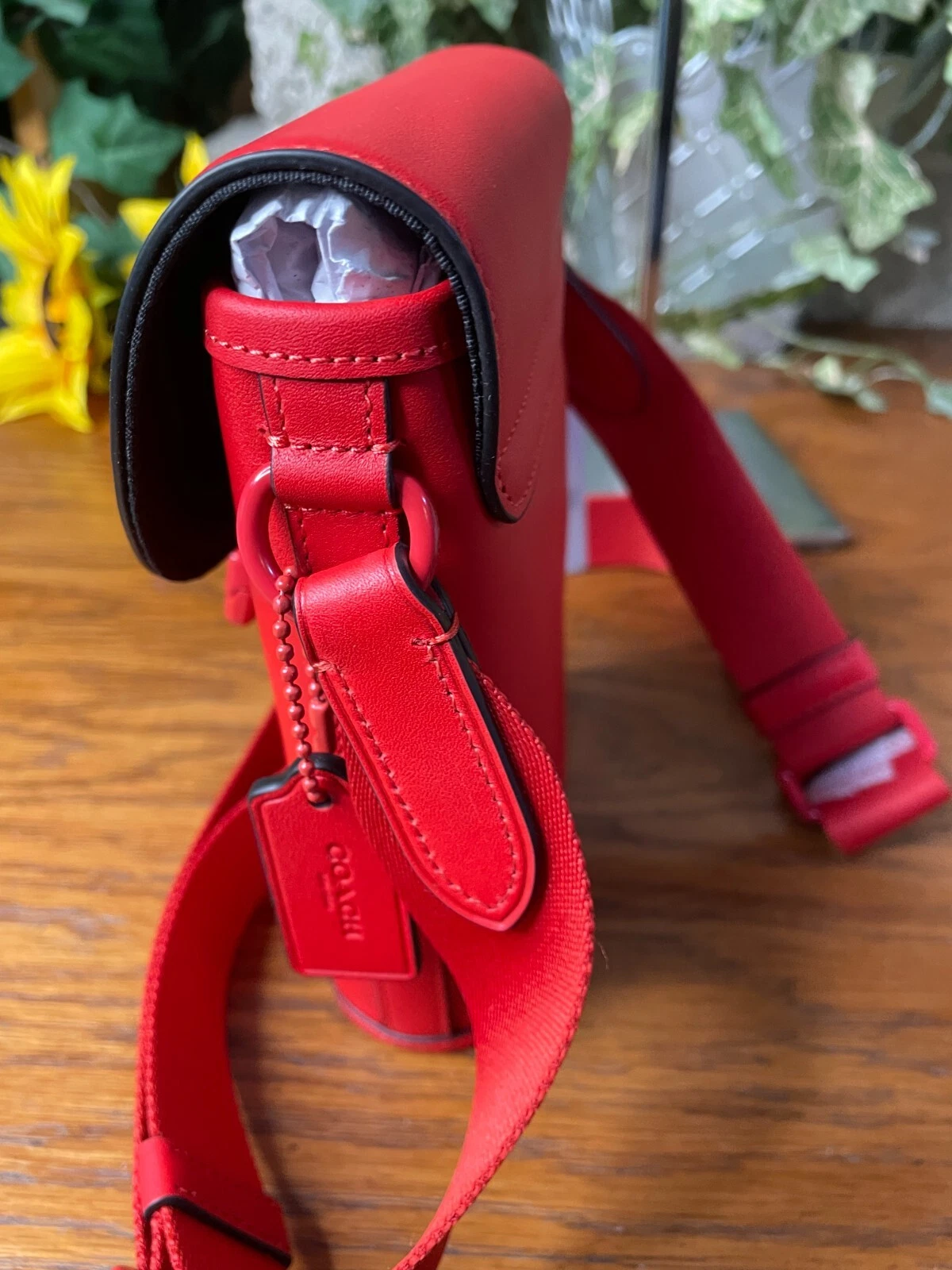 Borsa a mano Coach Track piccola patta tracolla pelle cp179 nuova con etichette borsa a tracolla