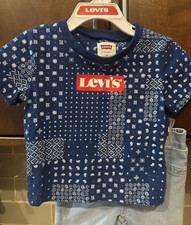 LEVI'S SAN FRANCISCO BOY'S SHIRT  SHORTS 2 PC SET SIZE 18 MONTHS EXCELLENT MINT
