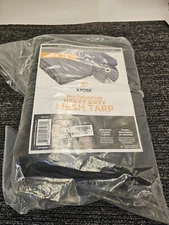 Xpose BMT-816 Mesh Truck Tarp ,8’ x 16’ Multipurpose Black Protective Cover