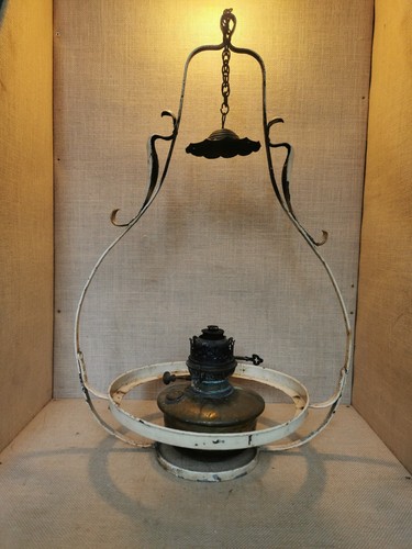 Vintage Antique Veritas Oil Lamp - Picture 5 of 12