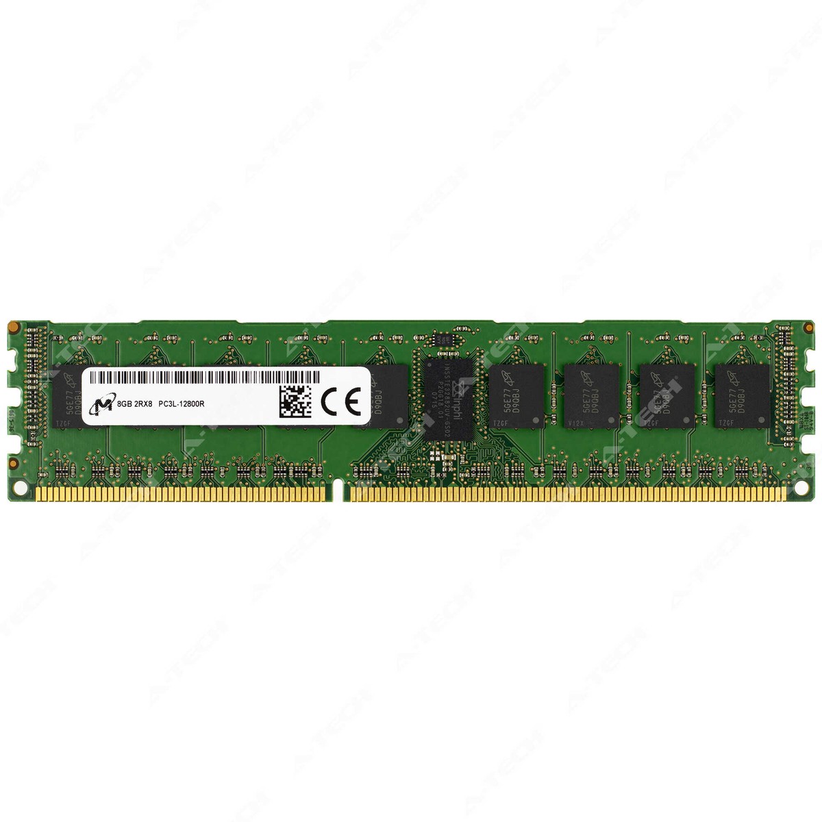 Micron 8GB 2Rx8 PC3L-12800R RDIMM DDR3L 1600 ECC Registered Server Memory  RAM 1x