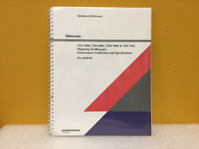 Tektronix 071-0630-02 TDS 500D / 600C / 700D / 714L Technical Reference. New!
