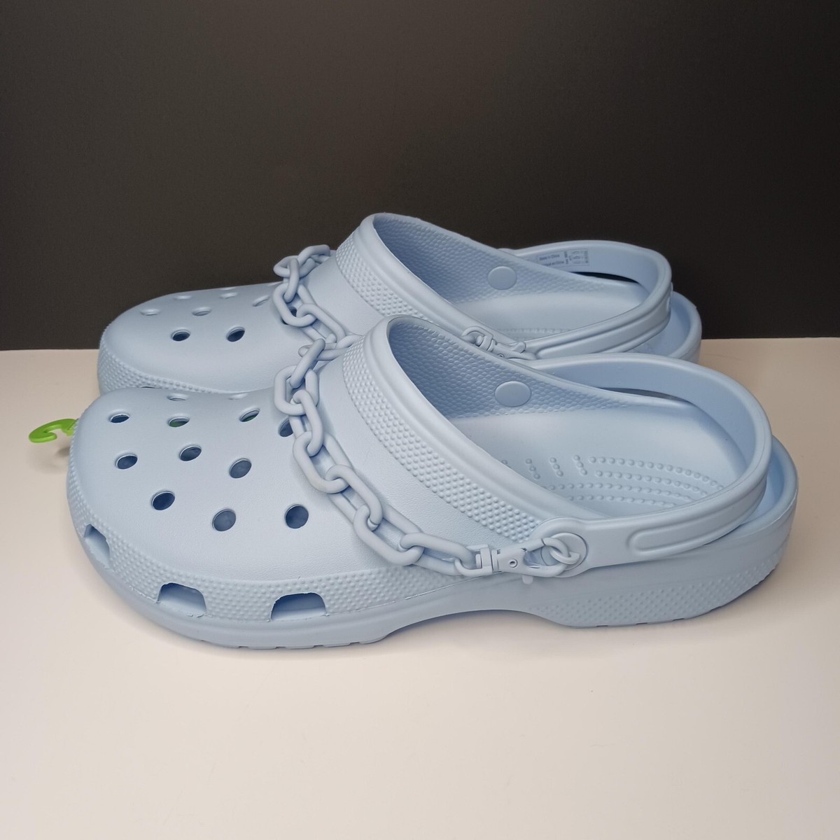 Crocs Classic Chain Clogs Men's Size 11 Blue Calcite Brand