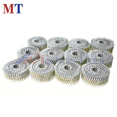 3600Pack Siding Nails 2-1/2''×.092'' Collated Wire Coil Full Round Head 15 Degree