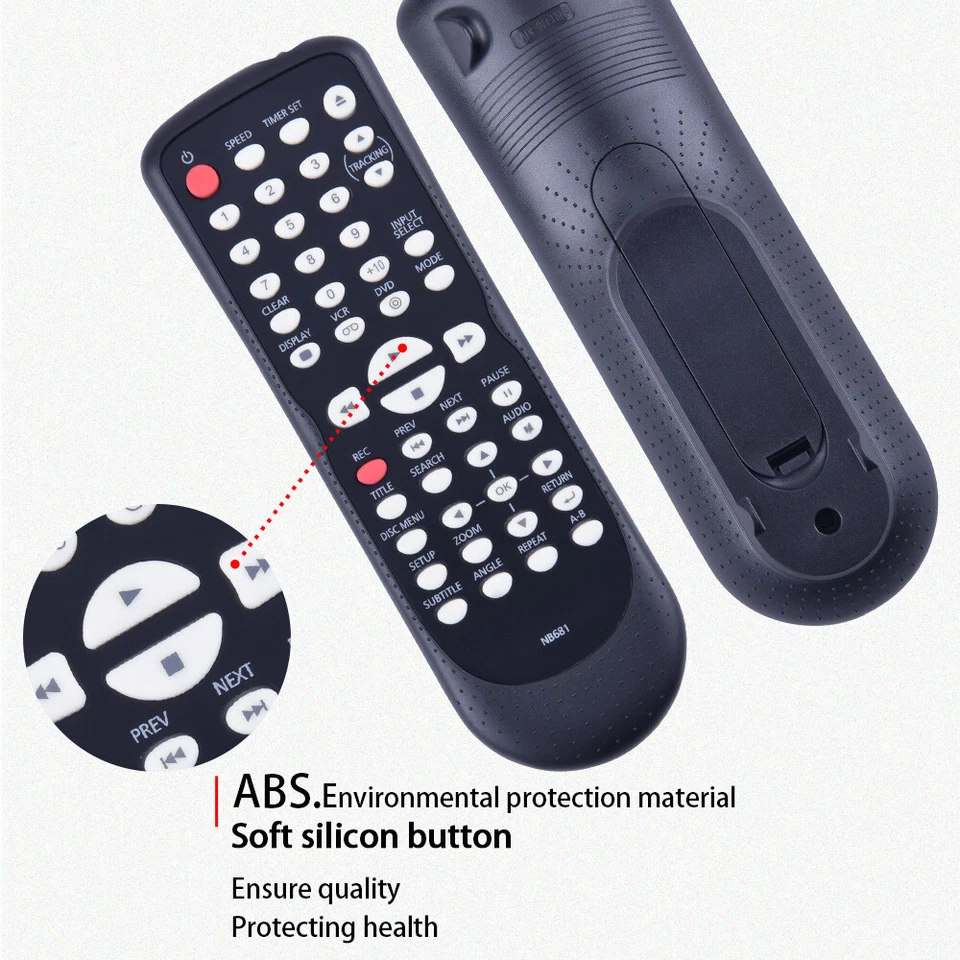 NB681 Remote Control For Funai DVD Player VCR CDV225FX4 DV220FX4 DV220FX4A - Image 4 of 4