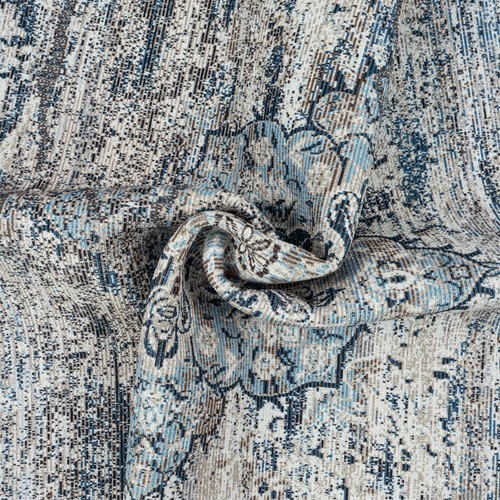 GLN Rugs Kumbet - Machine Washable Area Rug - Turkish Blue Home Rugs - Picture 44 of 63