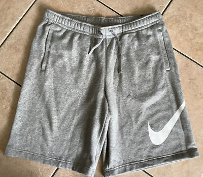Nike~Sportswear Club Fleece~Shorts Carbon Heather Mens Size: XL 843520 063  NWOT