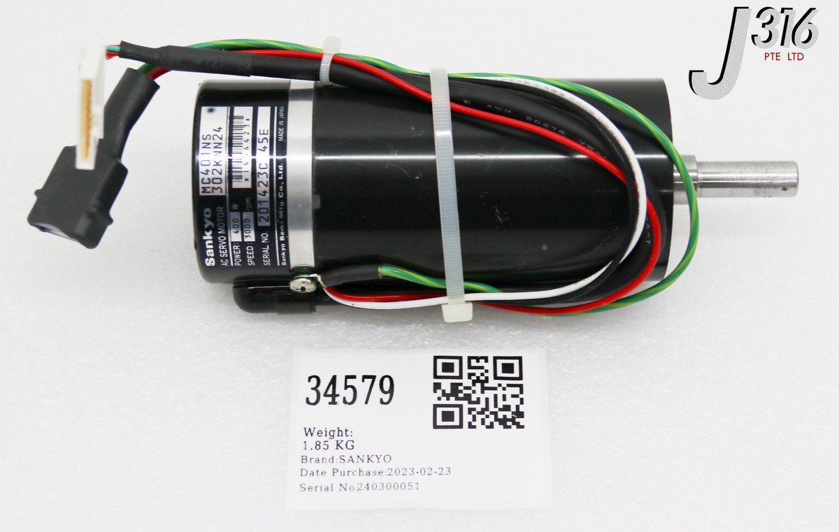 34579 SANKYO AC SERVO MOTOR, 400W 3000RPM MC401NS302KNN24 | eBay