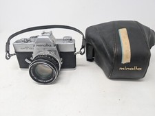 Minolta SRT 101 35mm SLR Film Camera W/ MC Rokkor 55mm 1.7 Lens UNTESTED G4 