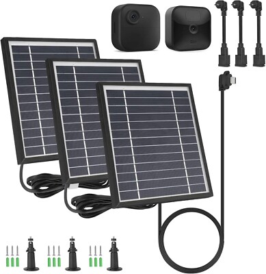 2W Solarpanel Für Blink Outdoor (Gen 3) & XT/XT2 – Wetterfest IP66, 3m Kabel, 360° Halterung