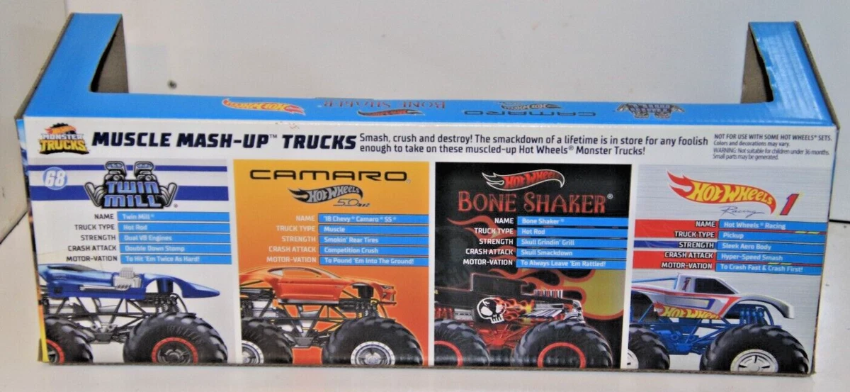 LOT OF 2 HOT WHEELS DIECAST HOT ROD & MONSTER TRUCKS MIXED – Work House signs