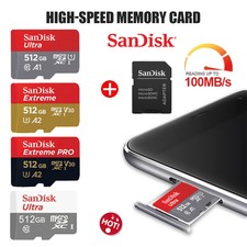 SanDisk ULTRA MicroSD SDXC 64 128 256 512 GB scheda memoria Classe 10 100MB/s