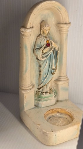 Herz Herz Herz Jungfrau Maria Statue PSCI Penna Statue Antik Grotte - Bild 3 von 14