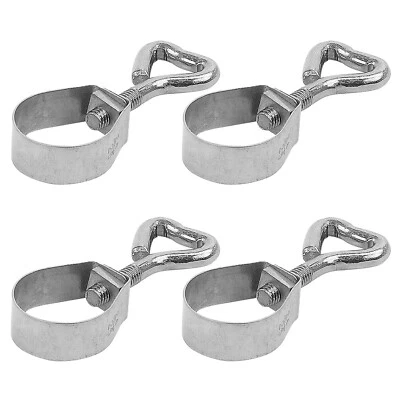 APT 4x Rohrschelle Rohrklemme 24-26 mm mit Schraube für Zeltstangen Markise Camping