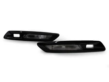 Blk/Smoke Fender LED Side Marker Light For 11-16 BMW F10 5 Series w/ Park Assist