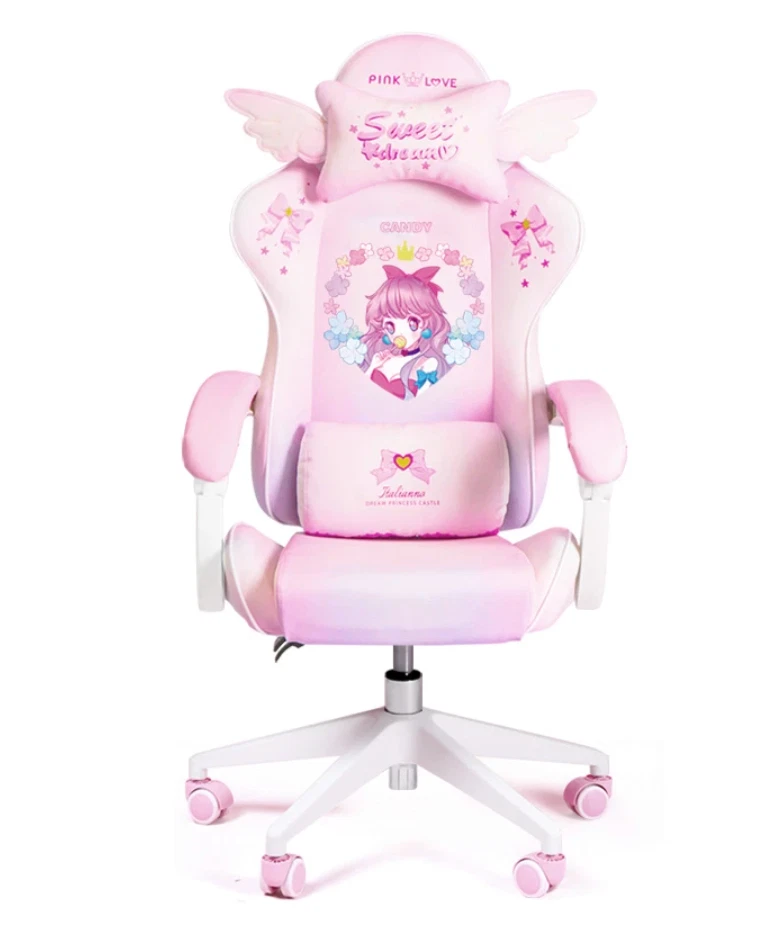 CUTE ANIME GIRL Gaming Chair HOME OFFICE COMFORT COMPUTER