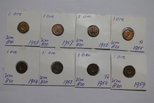 SWEDEN 1 ORE 1950 S COLLECTION B49 #1792